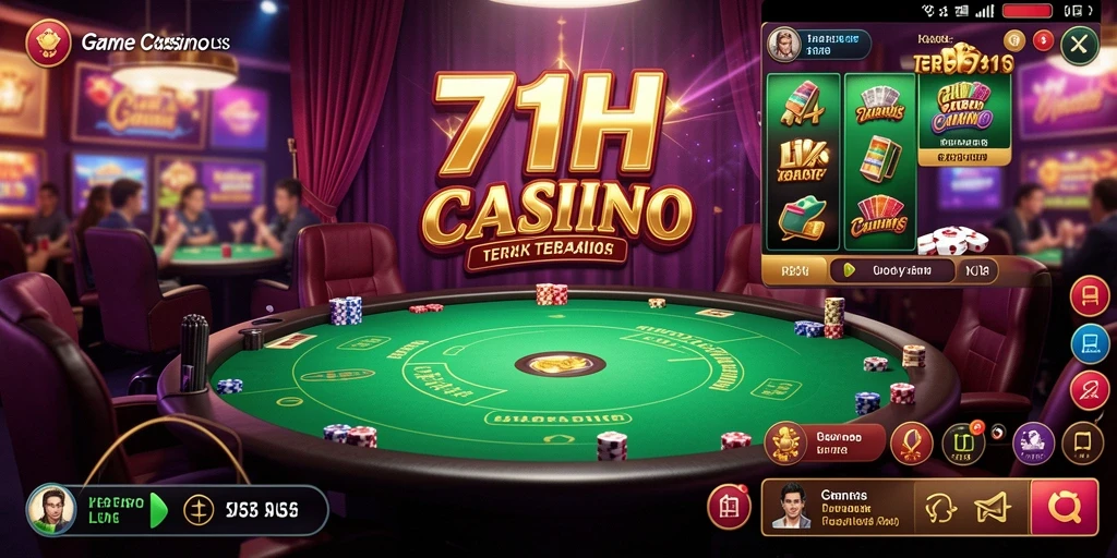 Tampilan menarik dari gameplay Live Casino 71H yang mendebarkan.