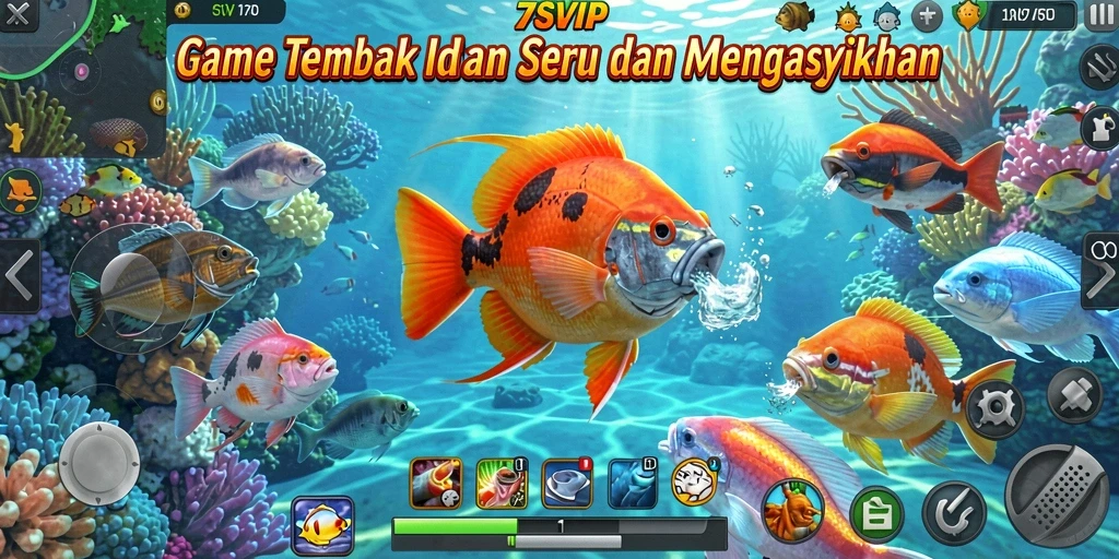 Tampilan gameplay menarik dari 7SVIP saat berburu ikan.
