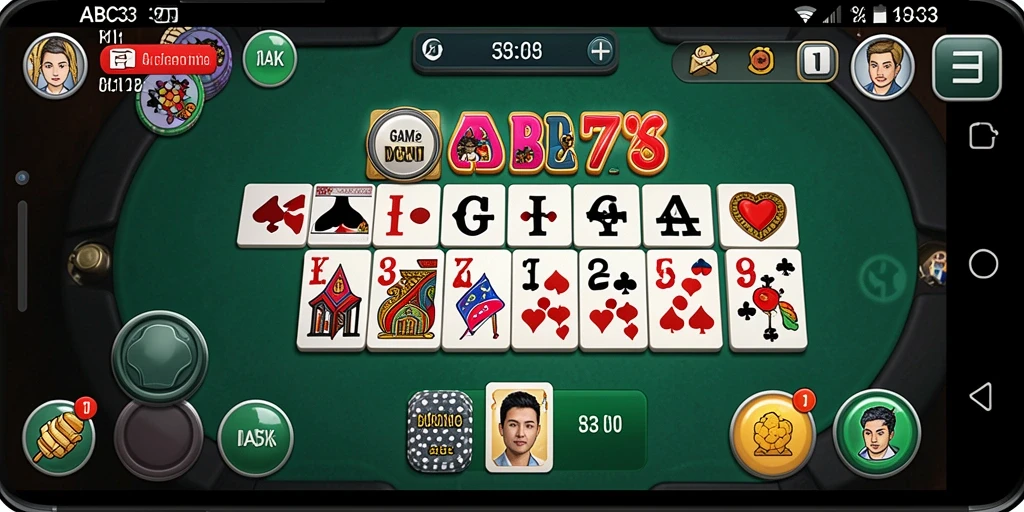 Screenshot gameplay seru di ABC33 menampilkan aksi permainan Domino yang menarik.