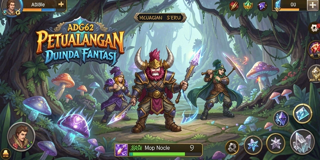 Screenshot utama menampilkan petualangan seru dalam game ADG62.