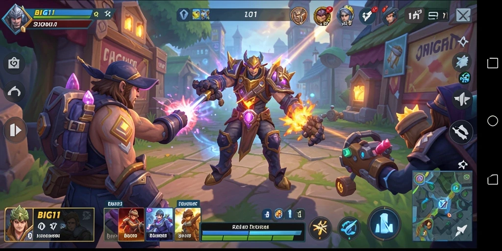 Tangkapan layar utama dari gameplay <strong>BIG11</strong> menunjukkan aksi pertempuran yang mendebarkan.