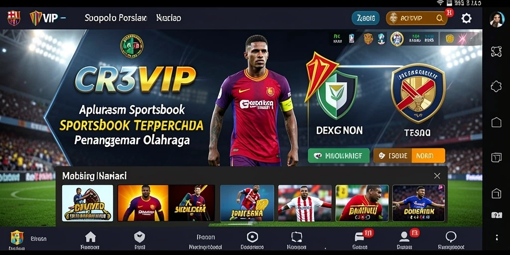 Tampilan menarik dari fitur live betting CR7VIP untuk pengalaman taruhan yang lebih baik.