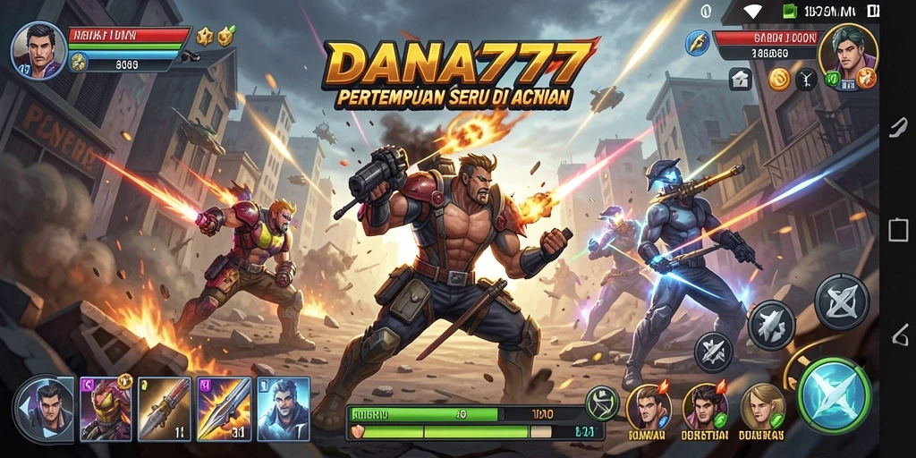 Tangkapan layar DANA777 menampilkan aksi pertempuran yang epik.