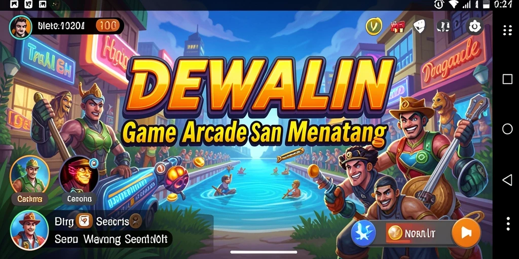 Screenshot DEWALIN menampilkan aksi seru dalam gameplay Arcade.