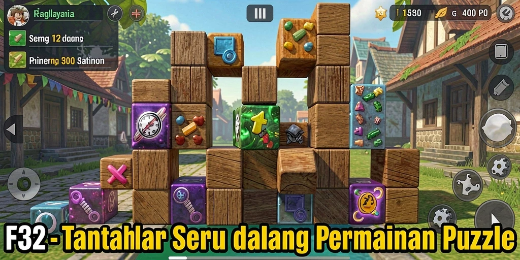 Tampilan gameplay seru dan menantang dalam permainan Puzzle.