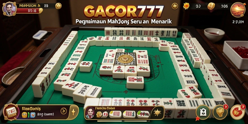 Tampilan gameplay dari GACOR777 yang menawan saat memainkan Mahjong.