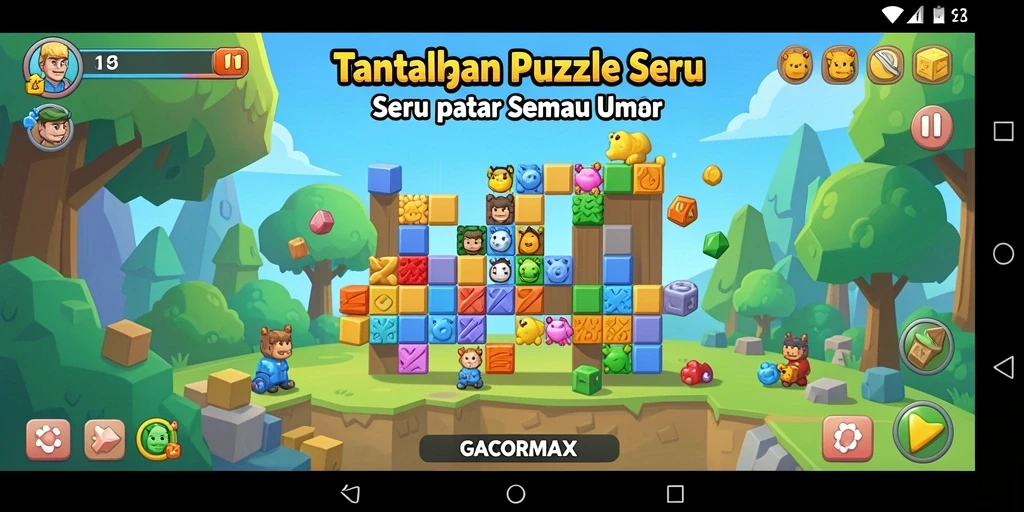 Gameplay seru GACORMAX yang menantang ketangkasan berpikir pemain.