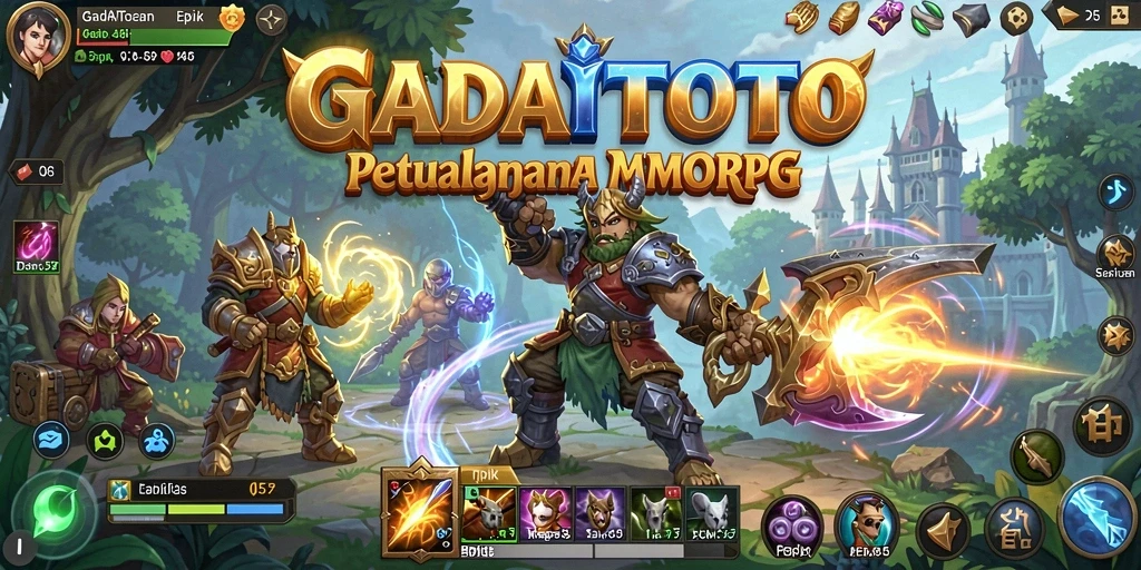 Tampilan gameplay menakjubkan dari GADAITOTO dalam dunia MMORPG.