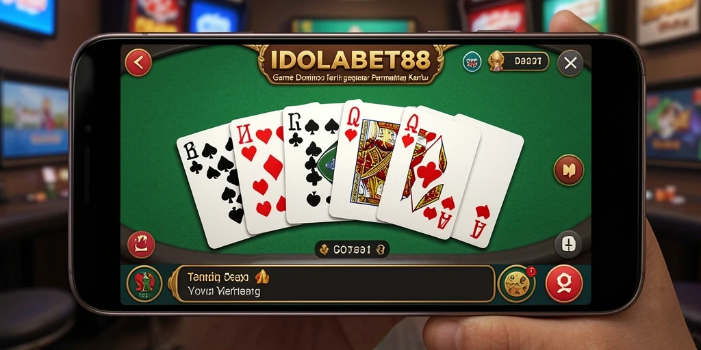 Screenshot gameplay Domino yang menampilkan keasyikan bermain IDOLABET88.