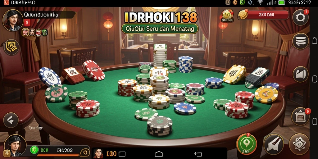 Tampilan screenshot IDRHOKI138 menampilkan keseruan permainan QiuQiu.