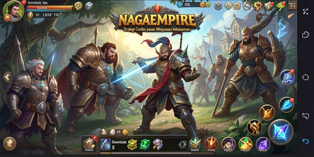 Tangkapan layar gameplay <strong>NAGAEMPIRE</strong> menampilkan pertempuran strategis yang mendebarkan.