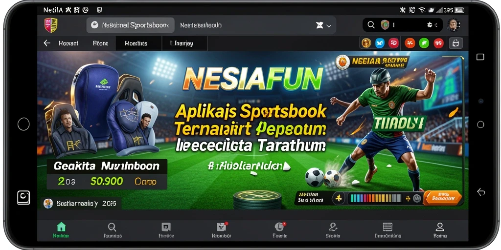 Tampilan gameplay <strong>NESIAFUN</strong> yang menarik dalam aplikasi Sportsbook.