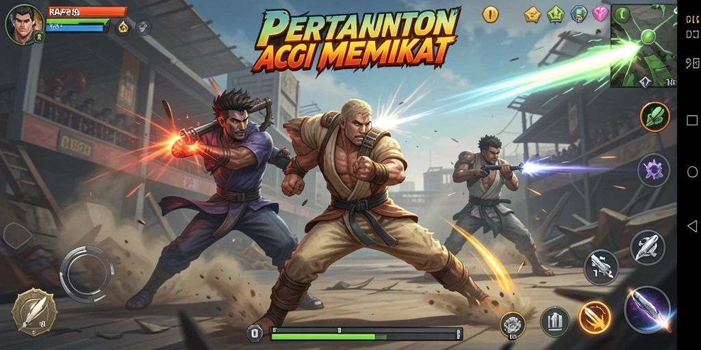 Tampilan gameplay seru dari RAP89 dengan aksi pertarungan yang dinamis.