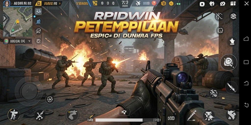Tampilan gameplay RPIDWIN yang memukau dan intens.