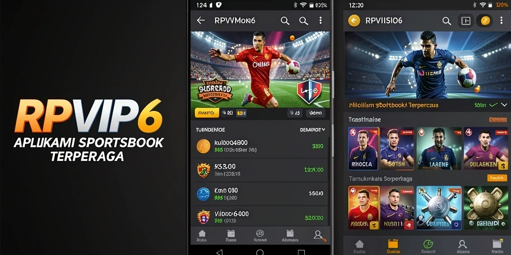Tampilan gameplay RPVIP6 dengan berbagai pilihan taruhan olahraga.