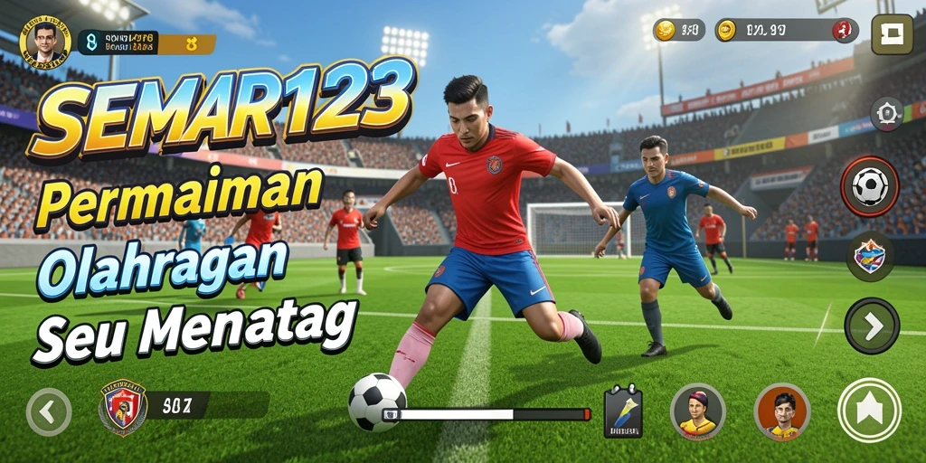 Screenshot gameplay SEMAR123 yang menunjukkan tindakan seru dalam pertandingan olahraga.