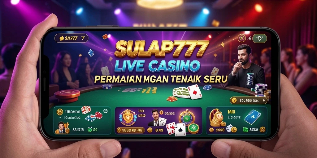 Tampilan gameplay Live Casino SULAP777 yang memukau.