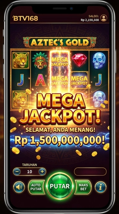 Screenshot aplikasi btv168 menampilkan katalog aplikasi terbaru.